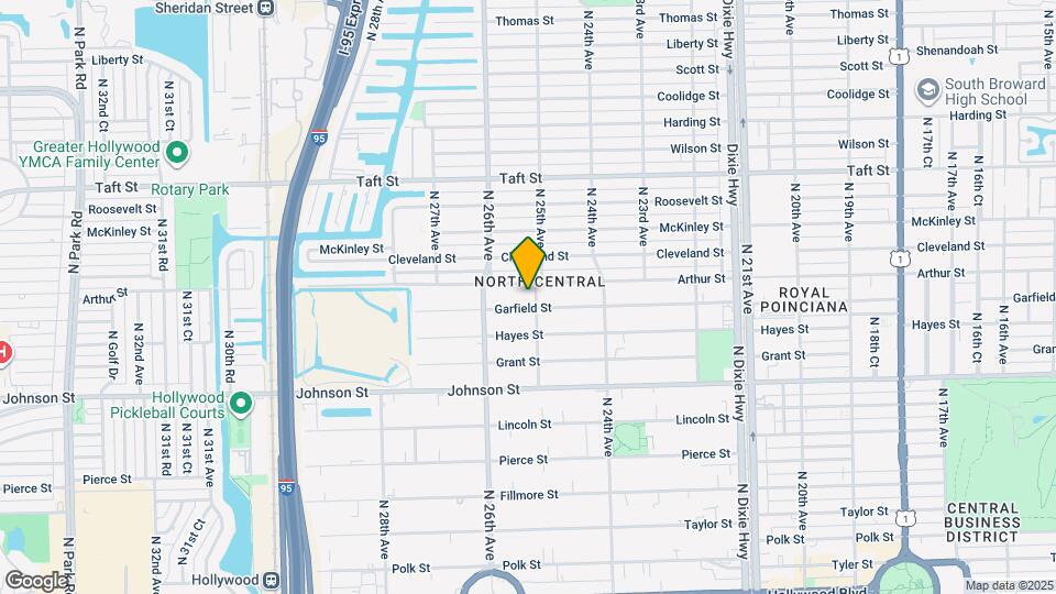 1208 N 25th Ave Map and Location Details