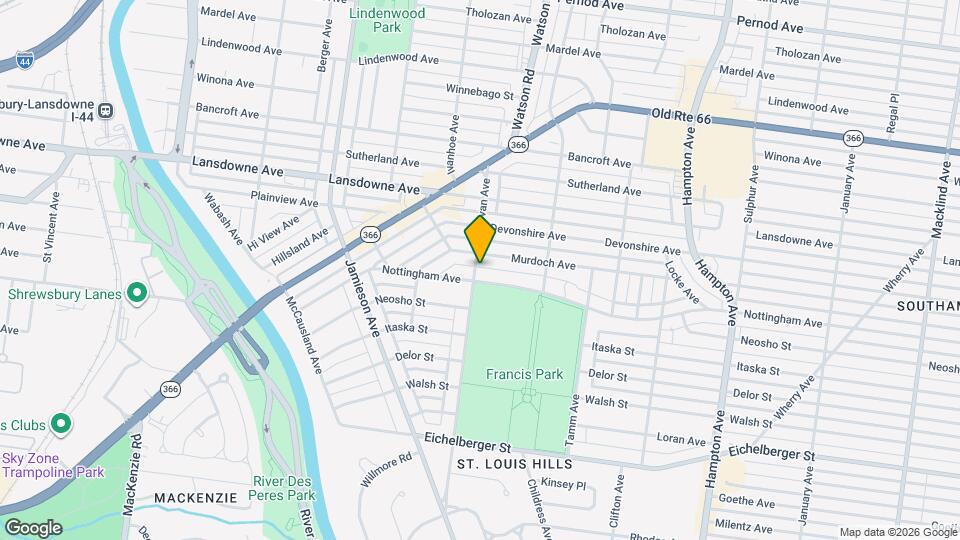 4720 Donovan Ave Map and Location Details