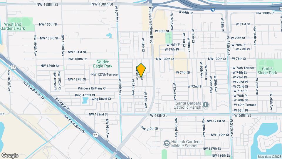 7300 W 34th Ct Mapa y Detalles de la Ubicación