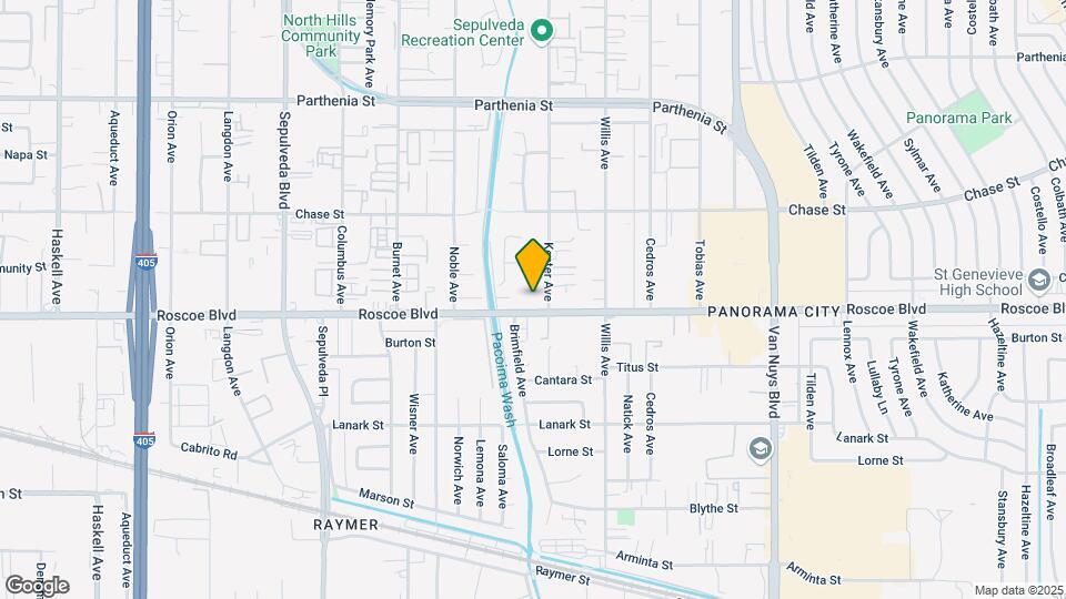 14915 Roscoe Blvd Map and Location Details