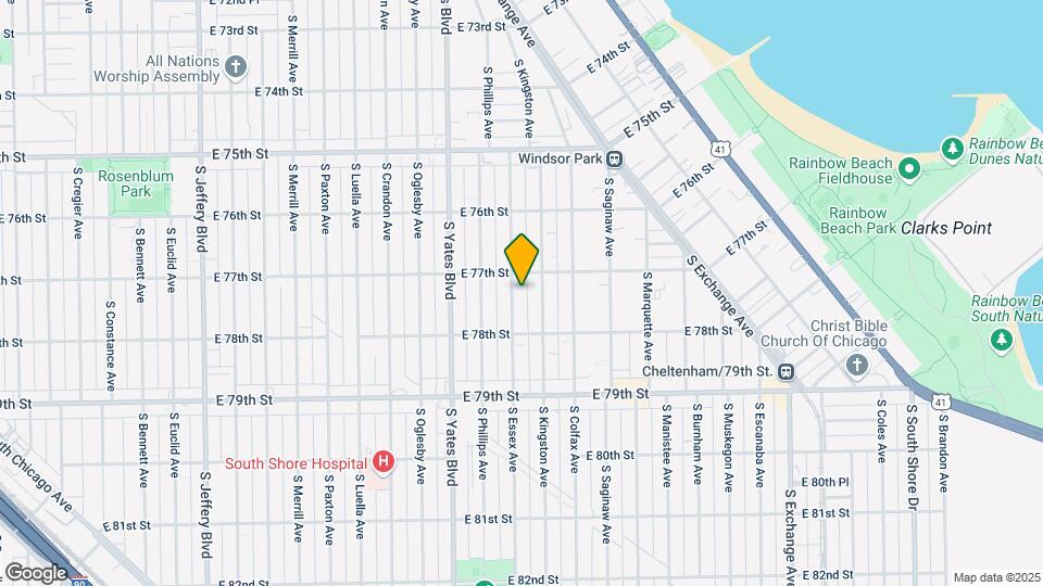 7719 S Essex Ave Map and Location Details