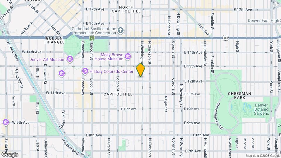 1205 N Washington St Map and Location Details