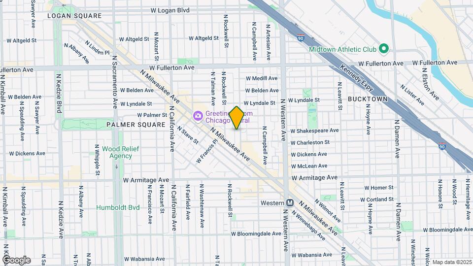 2142 N Maplewood Ave Map and Location Details
