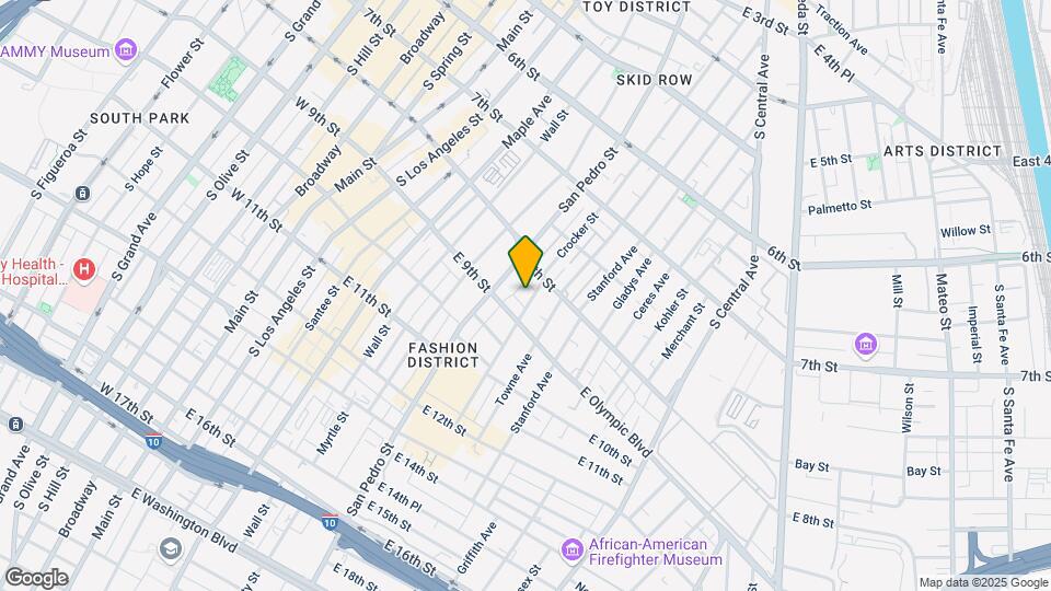 825 S Crocker St Map and Location Details