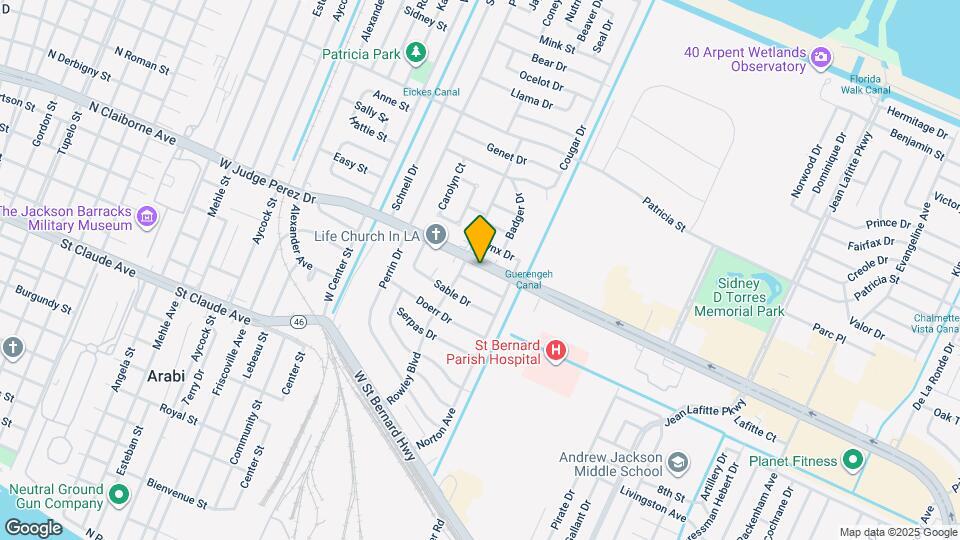 7612 W Judge Perez Dr, Unit A Map and Location Details