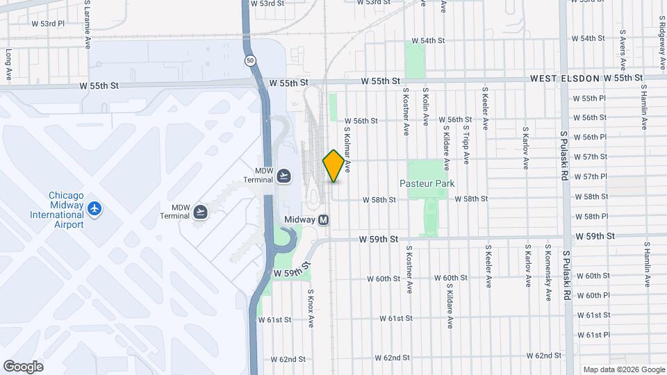 5743 S Kenton Ave Mapa y Detalles de la Ubicación