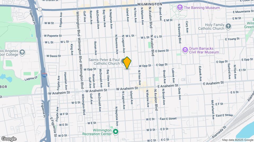 933 Island Ave Map and Location Details