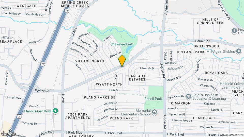 1716 E Parker Rd Map and Location Details
