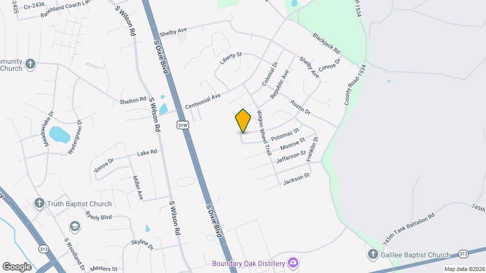 530 Independence Ct Map and Location Details