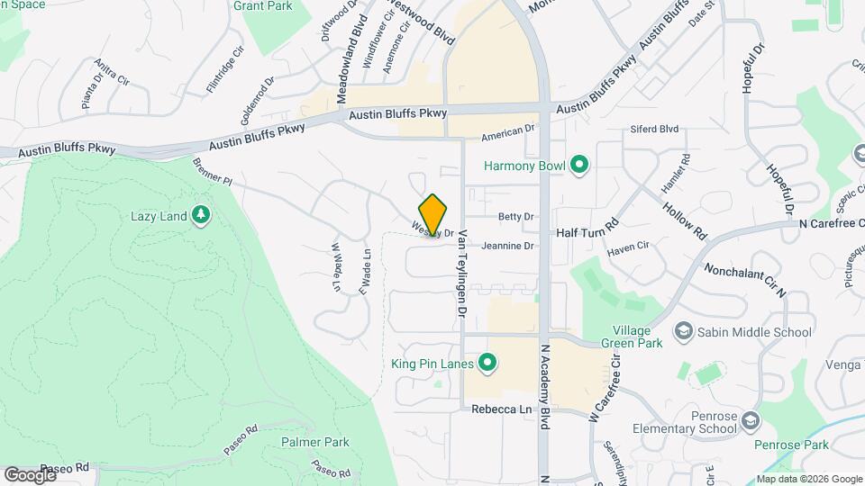 3635 Queen Anne Way Map and Location Details