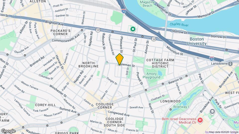 136 Pleasant St Map and Location Details