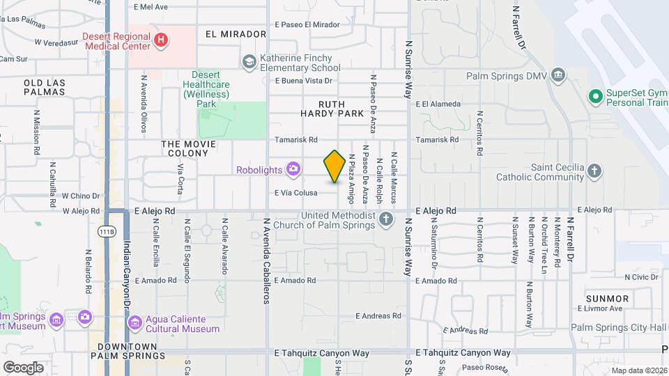 567 N Hermosa Dr Map and Location Details