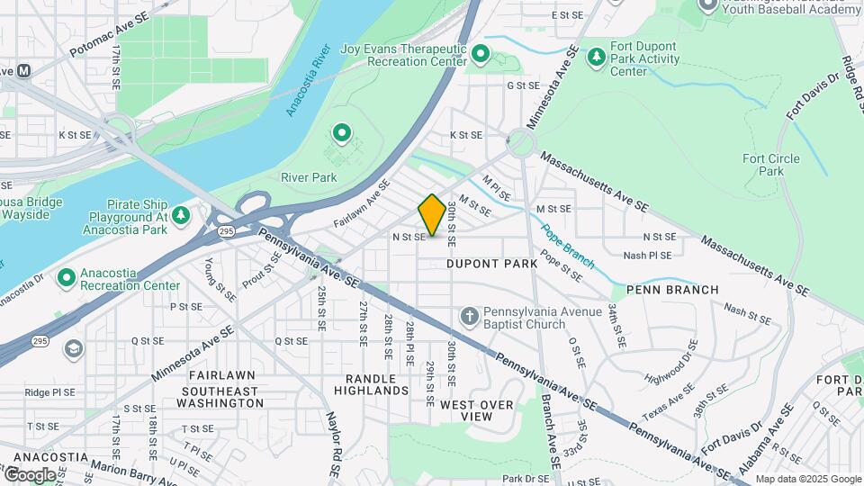 2913 N St SE Map and Location Details