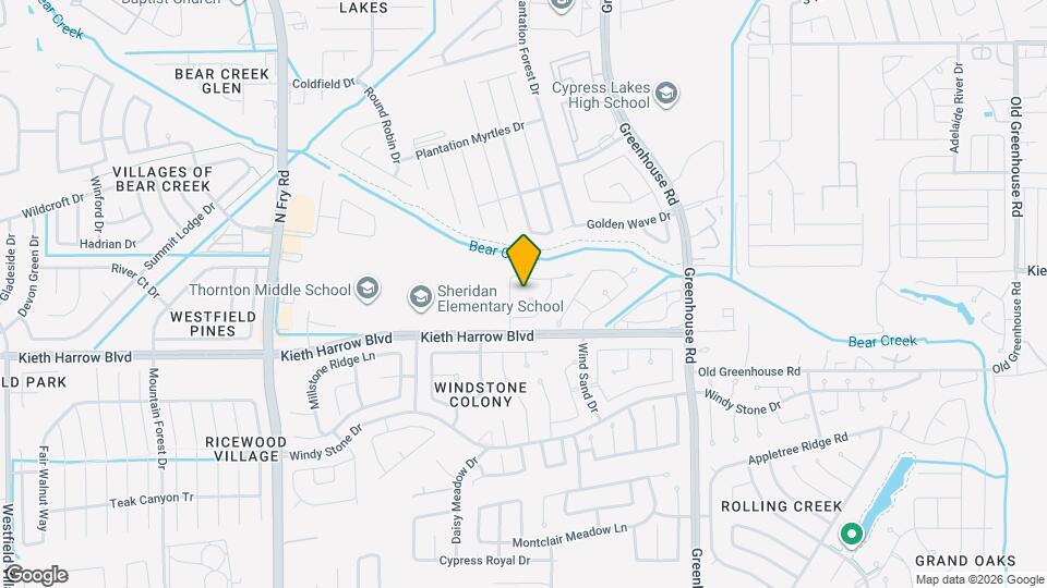 19418 Cypress Rose Ct Map and Location Details