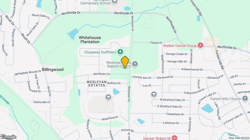 920 Wesleyan Dr Map and Location Details