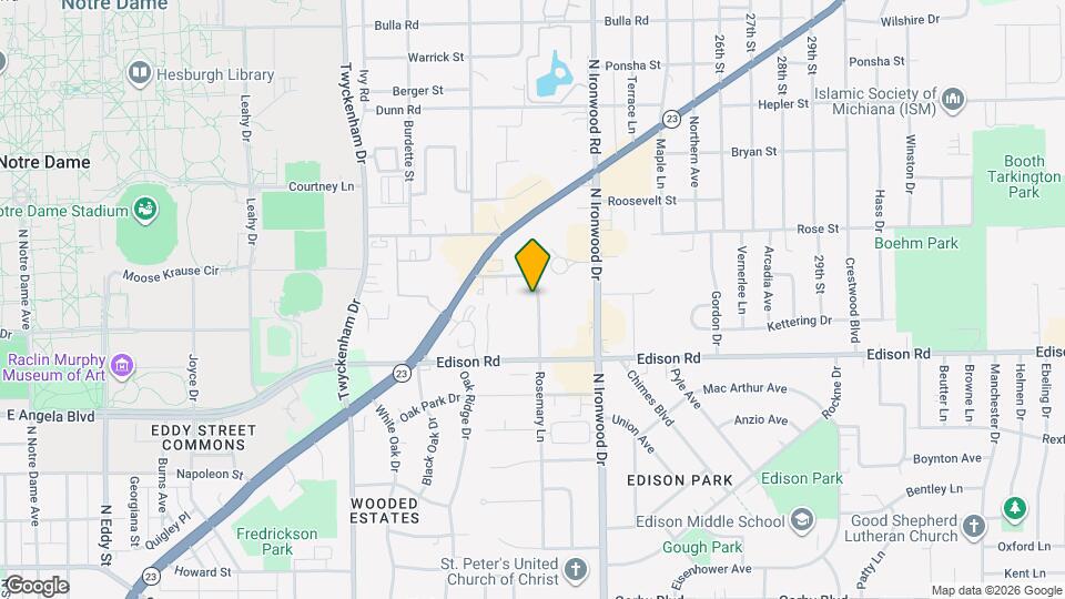 1555 Rosemary Ln Mapa y Detalles de la Ubicación