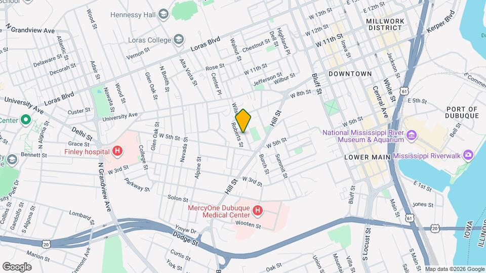 701 Wilson St, Unit 701 1/2 Map and Location Details