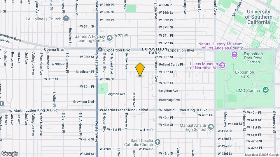 3919 Halldale Ave Map and Location Details
