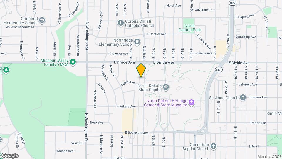 1304 N 4th St Map and Location Details