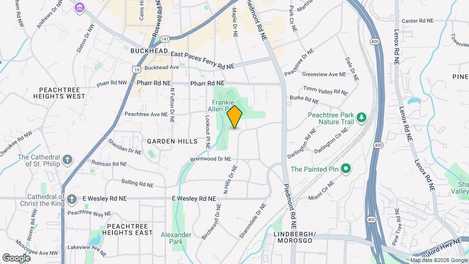 2878 N Hills Dr NE Map and Location Details