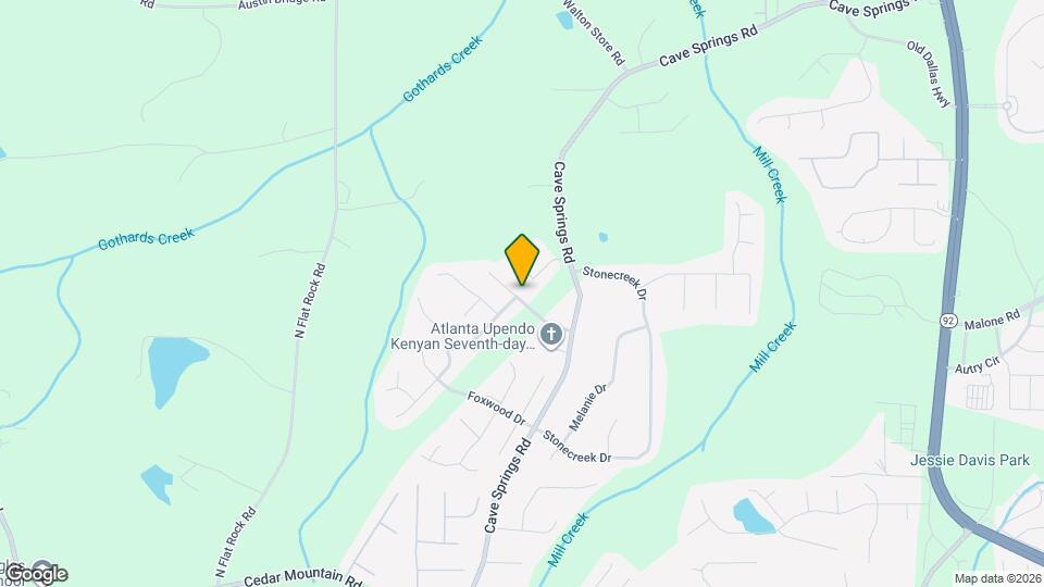 1050 Abercorn Way Mapa y Detalles de la Ubicación