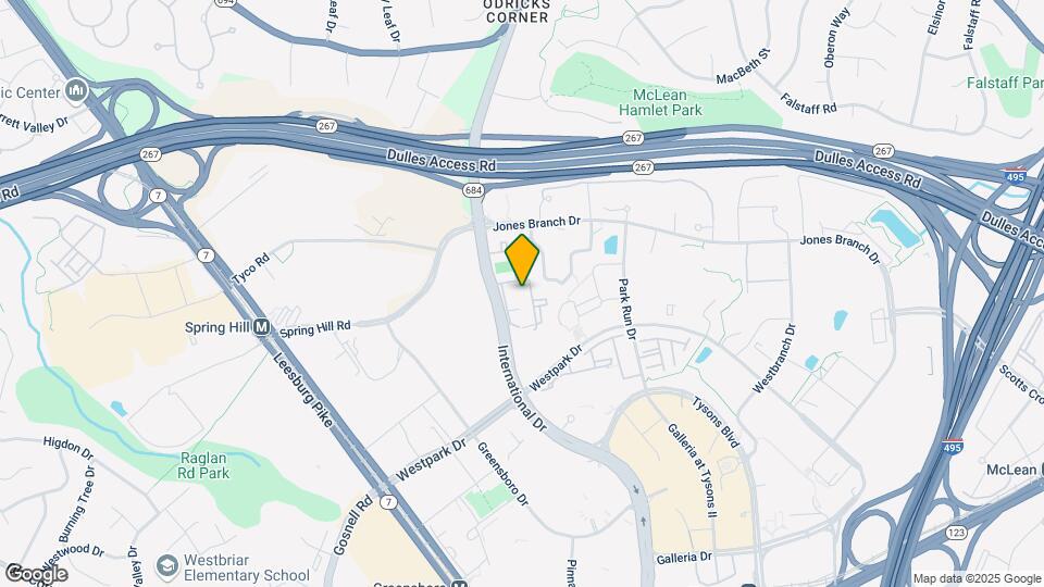MAA Tysons Corner Mapa y Detalles de la Ubicación