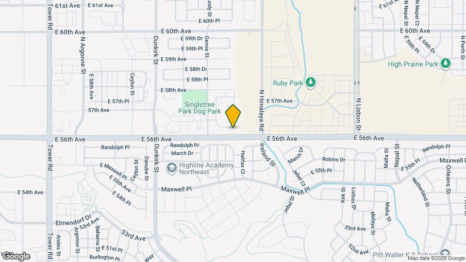 5714 N Gibralter Way Map and Location Details