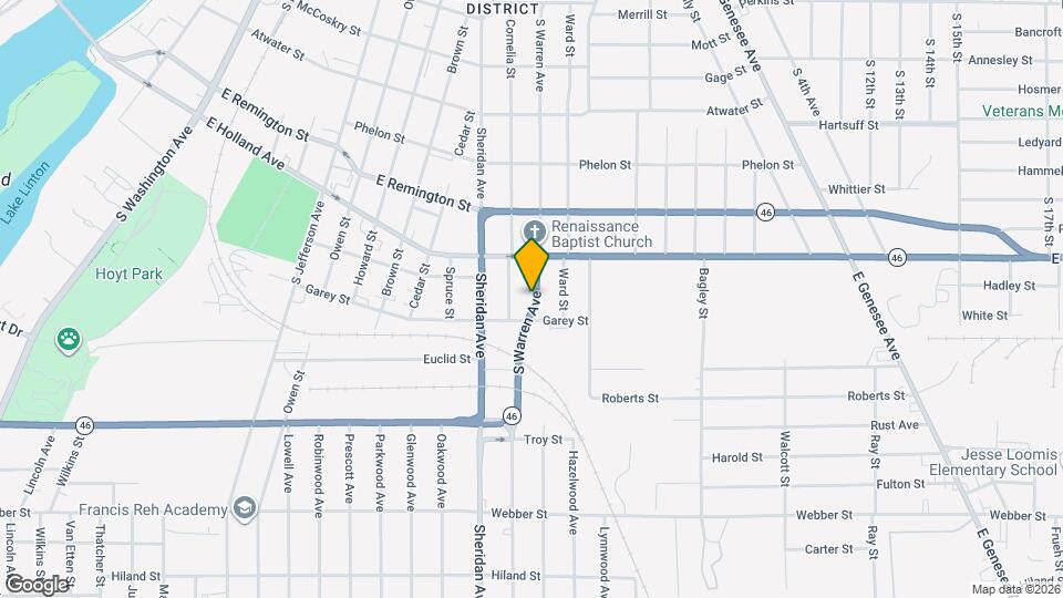 1639 S Warren Ave Map and Location Details