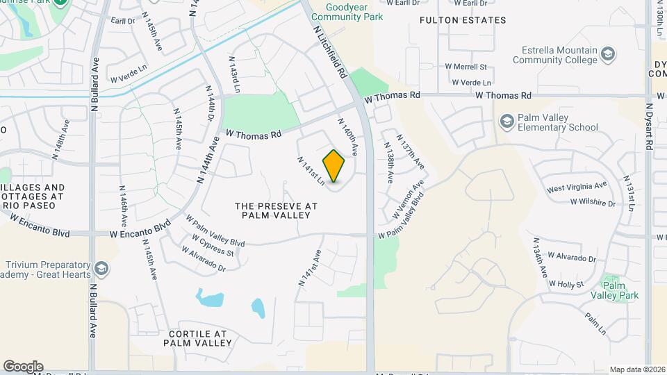 2419 N 141st Ln Map and Location Details