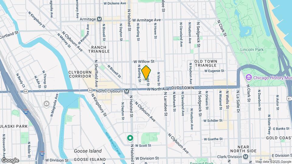 1622 N Orchard St Map and Location Details