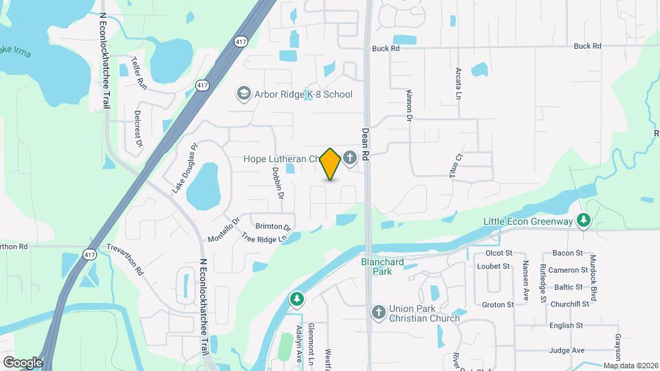 2515 Long Meadow Way Mapa y Detalles de la Ubicación