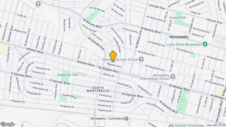 2436 W Repetto Ave Map and Location Details