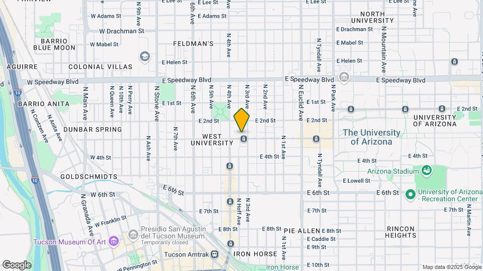 435 E University Blvd Map and Location Details