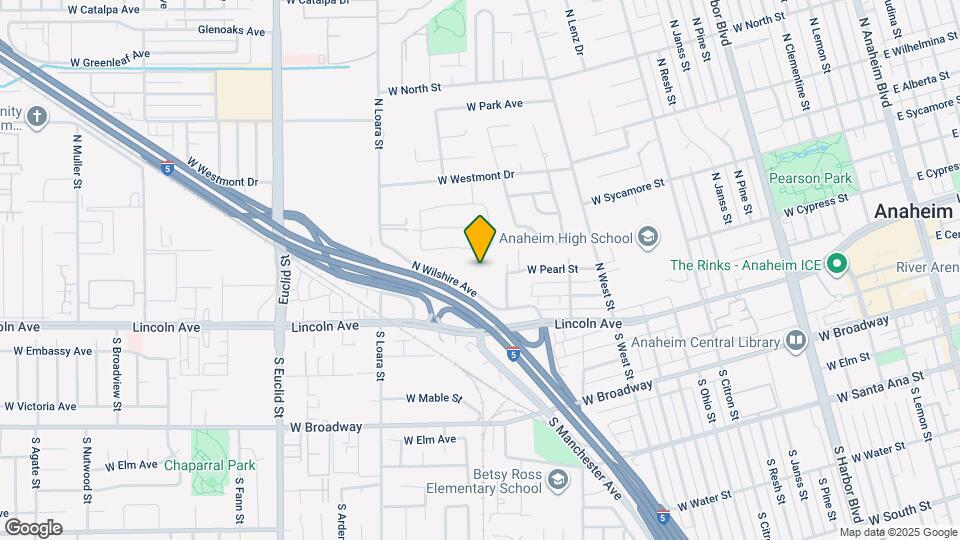 278 N Wilshire Ave Map and Location Details