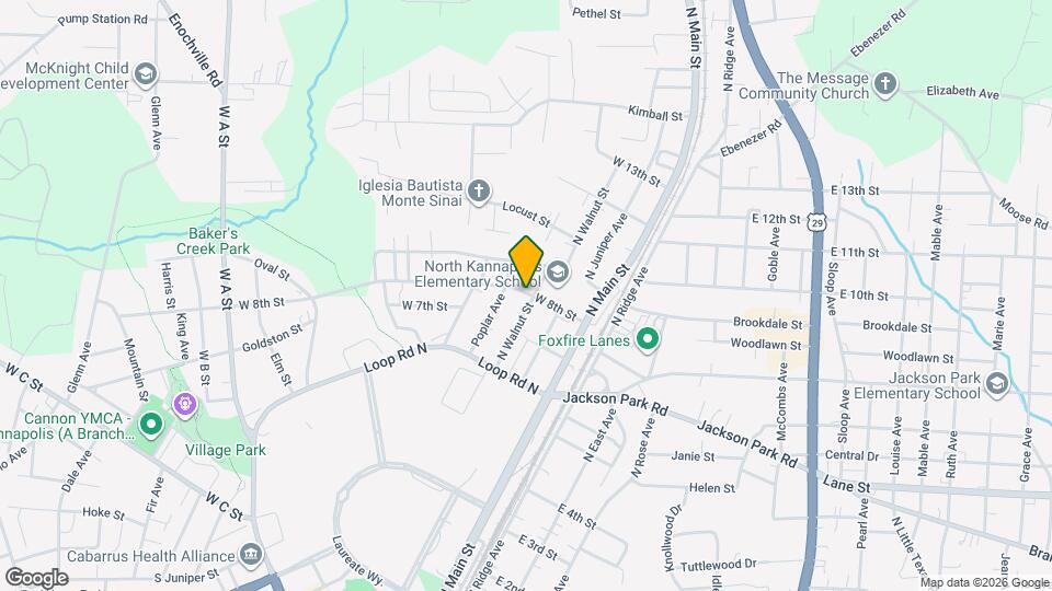 623 N Walnut St Map and Location Details