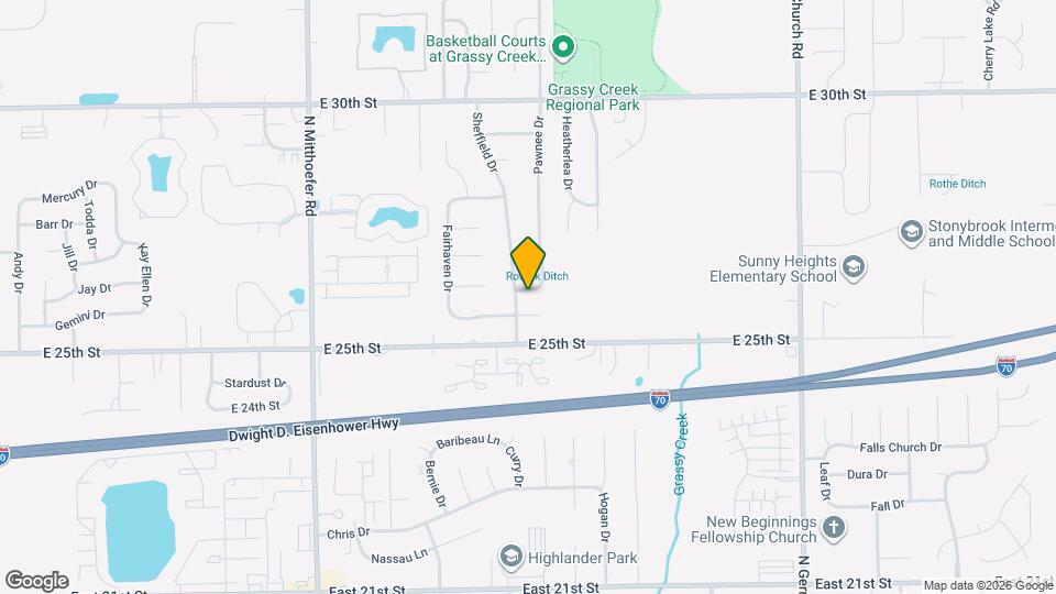 2607 Pawnee Dr Map and Location Details
