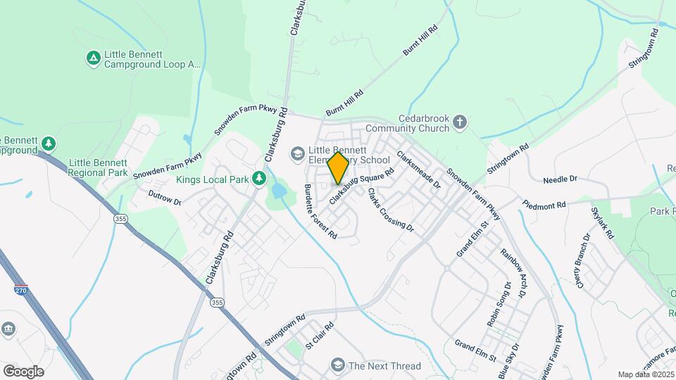 12953 Clarksburg Square Rd Map and Location Details