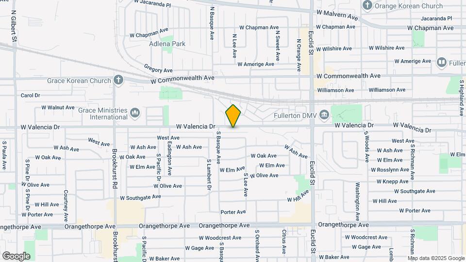 1330 W Valencia Ave Map and Location Details