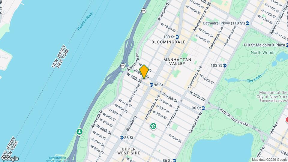 720 West End Ave Map and Location Details