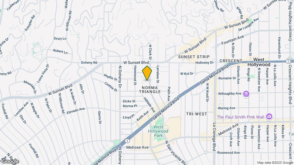 935 N San Vicente Blvd Map and Location Details