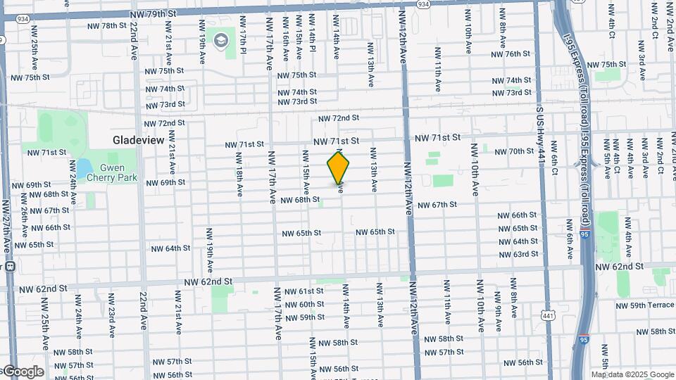 6830 NW 14th Ave Map and Location Details