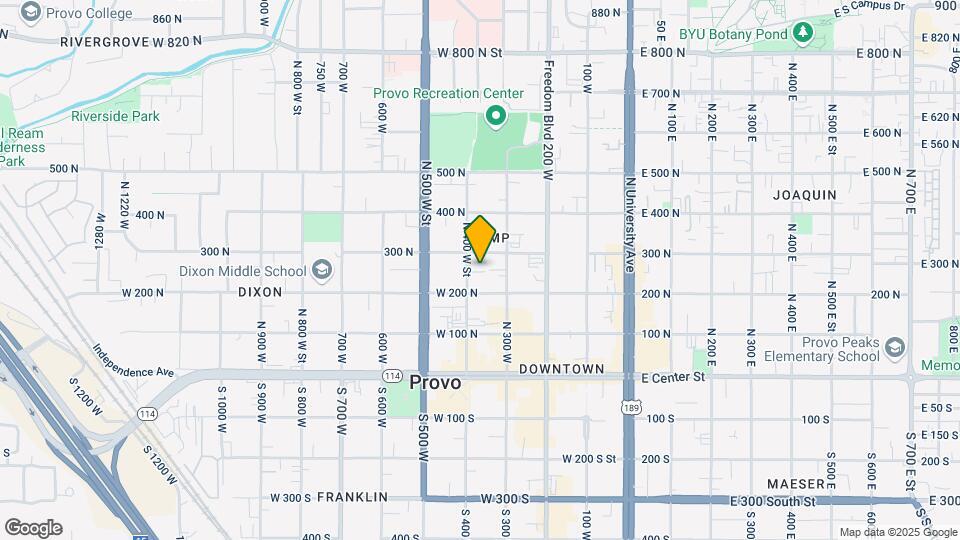 258 N 400 W St Map and Location Details