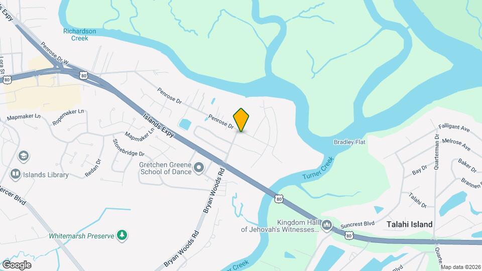 206 Penrose Dr Map and Location Details