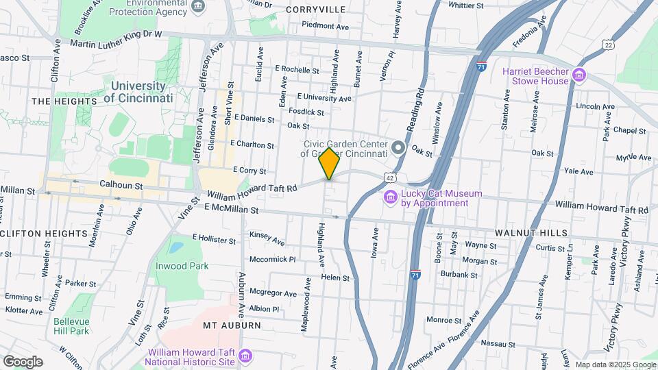2534-2536 Highland Ave Mapa y Detalles de la Ubicación