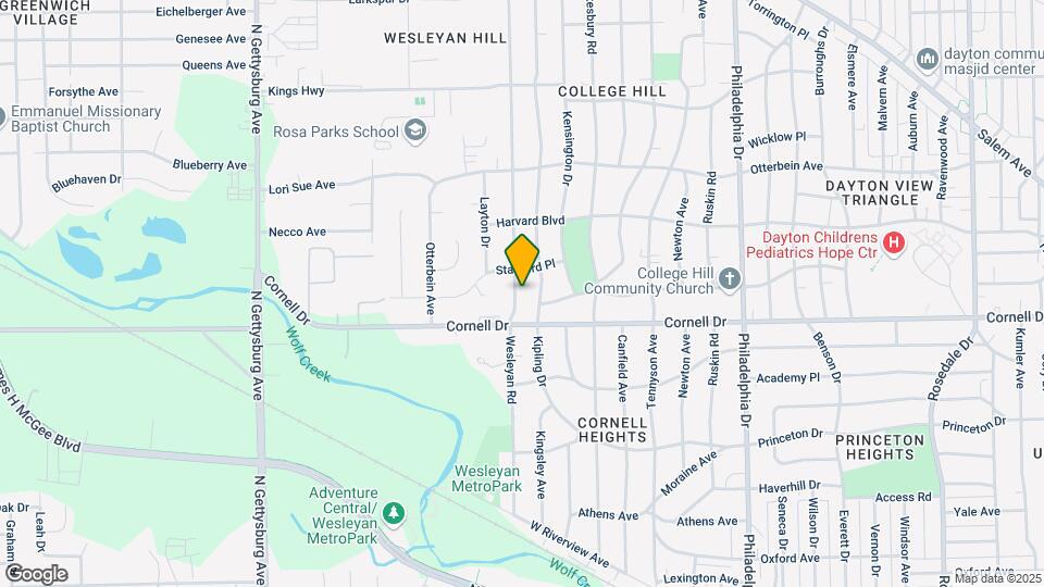 1628 Wesleyan Rd Map and Location Details