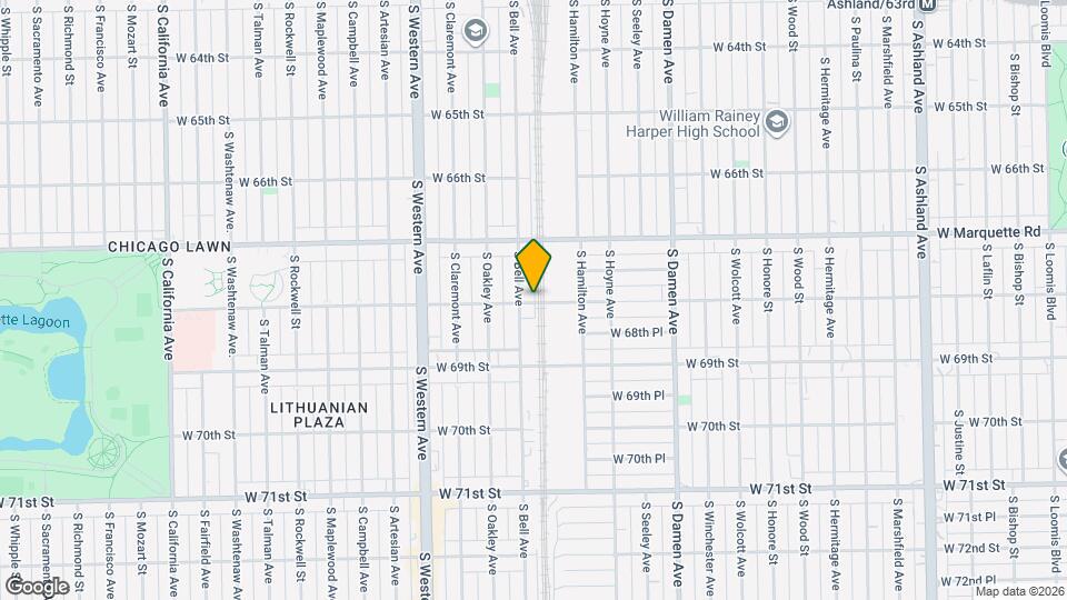 6759 S Bell Ave Mapa y Detalles de la Ubicación