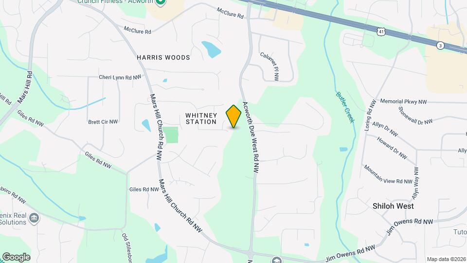 4463 Whitt Station Run Map and Location Details