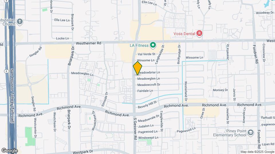 9646 Meadowglen Ln Map and Location Details