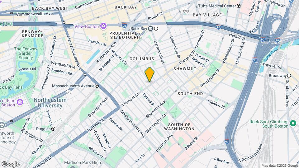 671 Tremont St, Unit 4 Map and Location Details