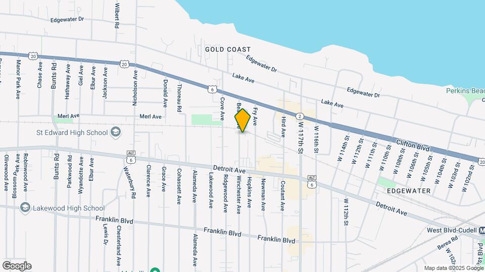 1323 Beach Ave Map and Location Details